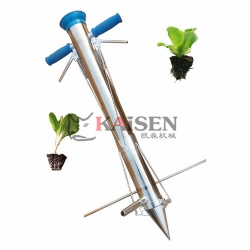 Three Openings Stainless Steel Handheld Vegetable Seedling Transplanter