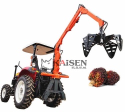 Farm Tractor Mounted Hydraulic Palm Fruit Grabber Machine Palm Grabber