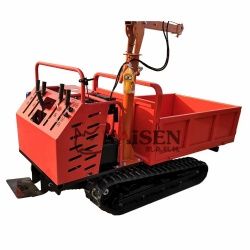 KS-1.5T All Terrain Crawler Carrier 1.5 Ton Small Truck Mini Loader Dumper For Oil Palm