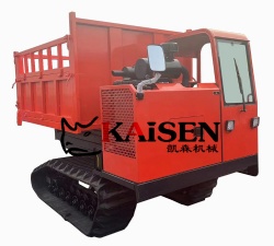 KS-5T Cheap Track Dumper 5 tons Crawler Dumper Transporter with cabin for sale