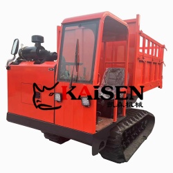 KS-5T Cheap Track Dumper 5 tons Crawler Dumper Transporter with cabin for sale