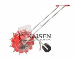 Hand push corn soybean maize beans seeder single row manual maize seeder corn planter seeder